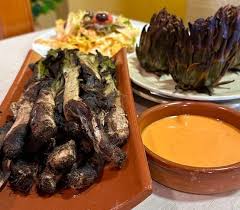 Calçots i plats a la brasa